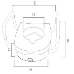 Rialzo per wc delfin