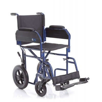 Affitto sedia a rotelle per disabili piccola e pieghevole da transito.