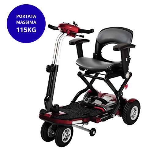 Scooter pieghevole Deluxe con braccioli